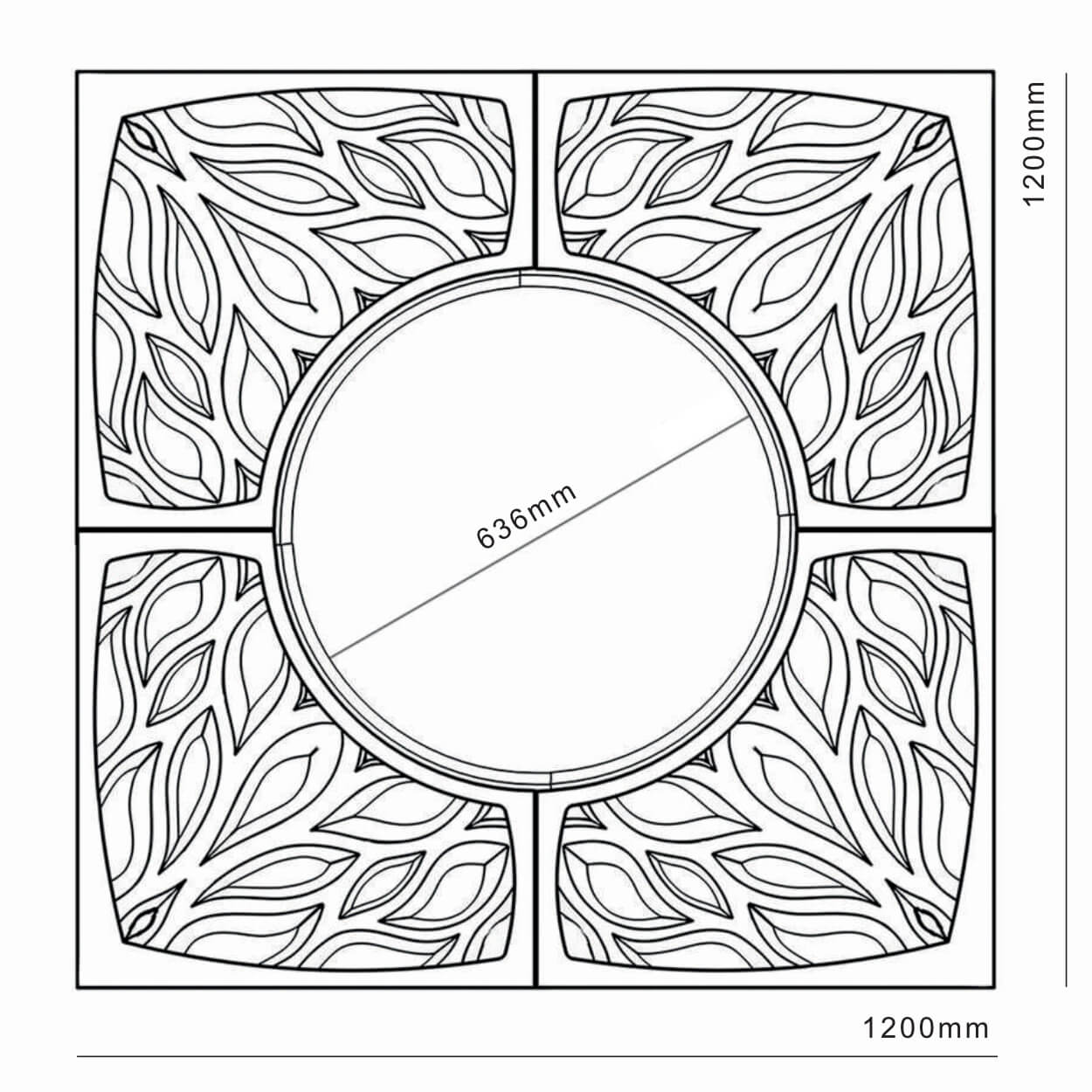 Приствольная решетка для дерева ZKING CRUST 1.2х1.2м Черная в Пятигорске фото