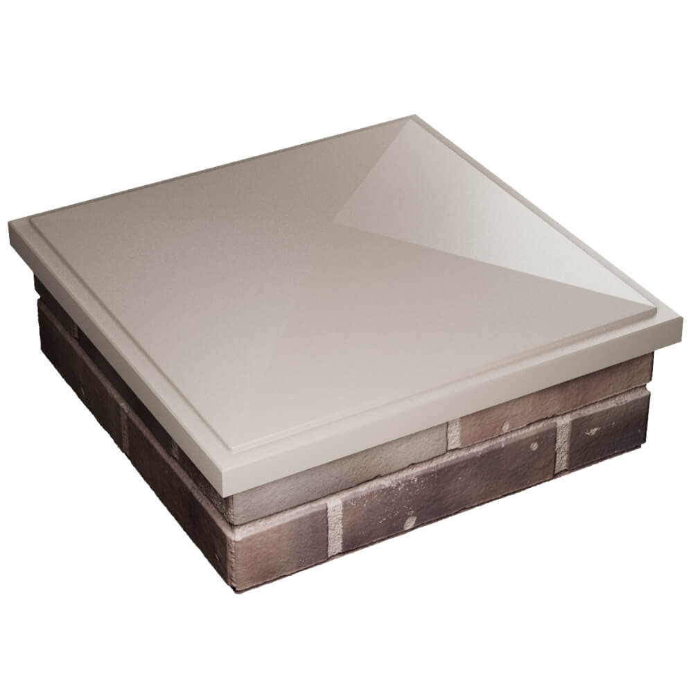 Колпак Zking БонаМоно Бежевый на столб 2х2 кирпича (515х515, 530х530мм) в Пятигорске фото