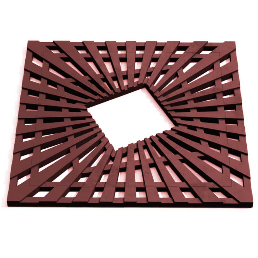 Приствольная решетка для дерева ZKING ATMOSPHERE 1.2х1.2м Коричневая Пятигорск фото