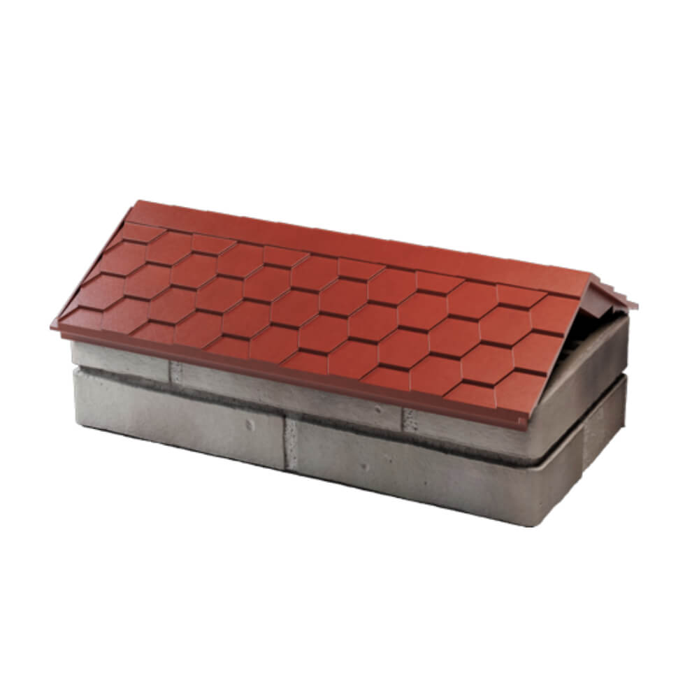 Парапет Zking Эверест Красный с посадкой на 1 кирпич (200/225/255мм) в Пятигорске фото