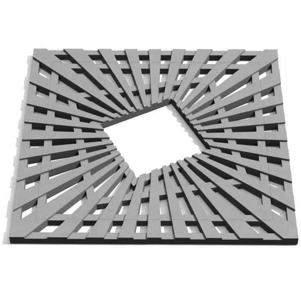 Приствольная решетка для дерева ZKING ATMOSPHERE 1.2х1.2м Серая Пятигорск фото