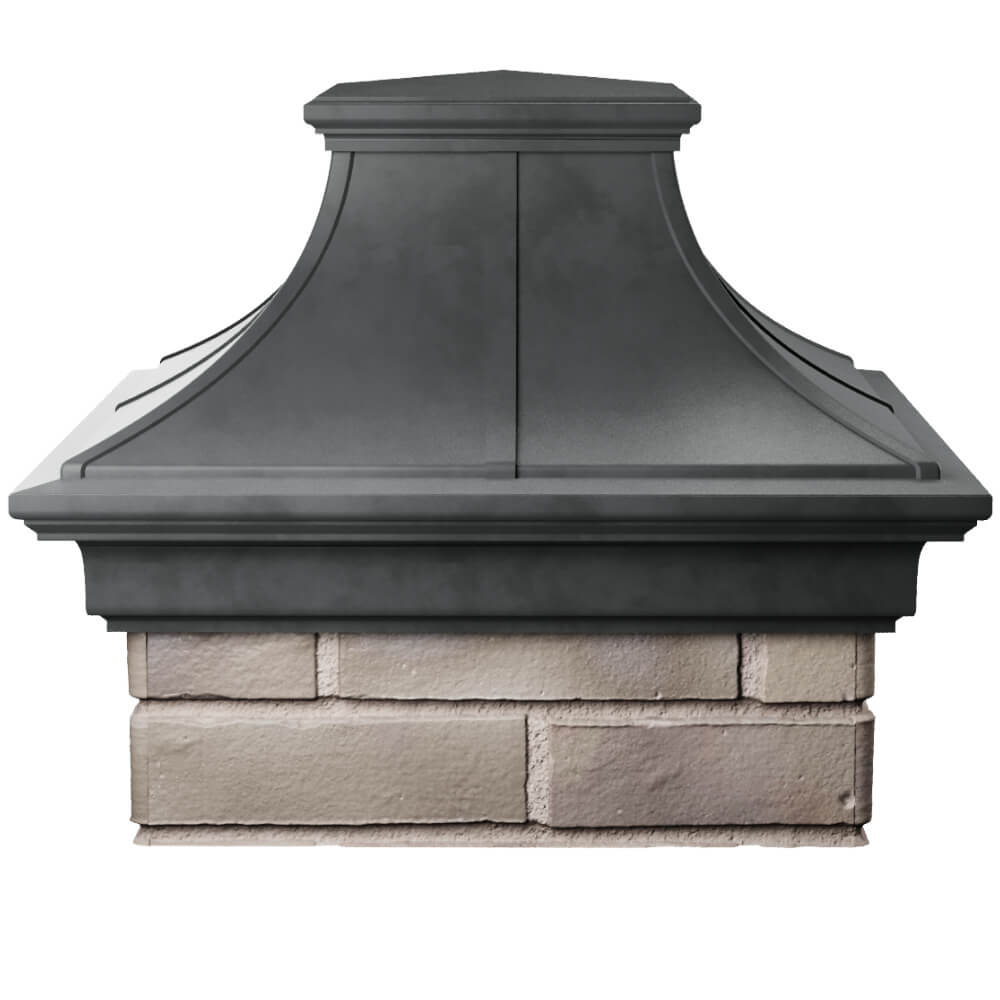 Колпак Zking Монблан Премиум Серый на столб 1.5х1.5 кирпича (385х385мм) Пятигорск фото