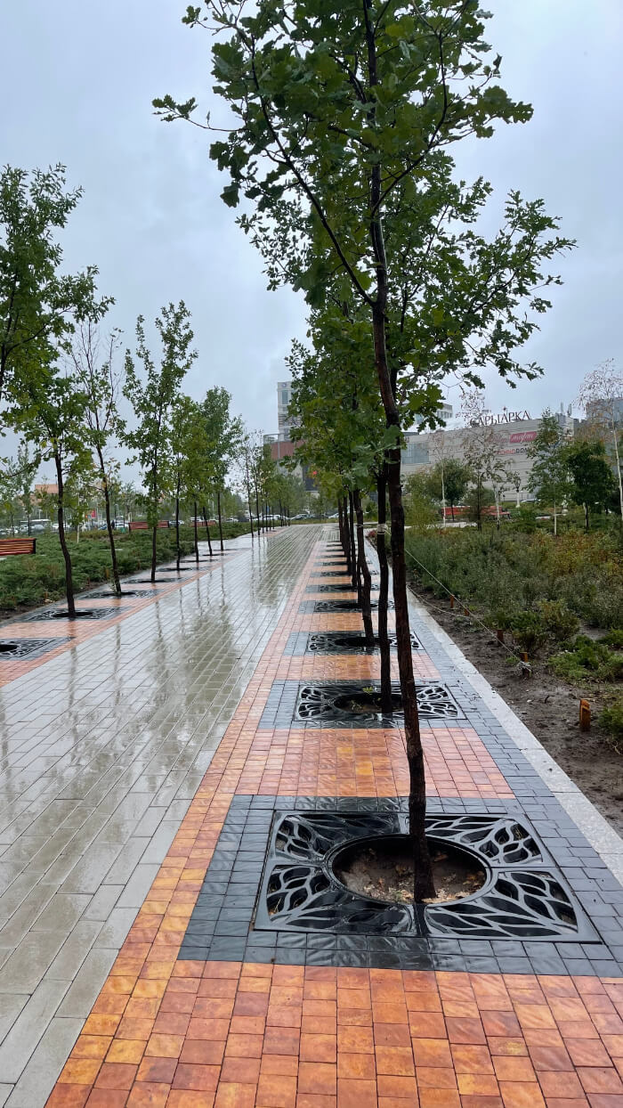 Приствольная решетка для дерева ZKING CRUST 1.2х1.2м Черная в Пятигорске фото