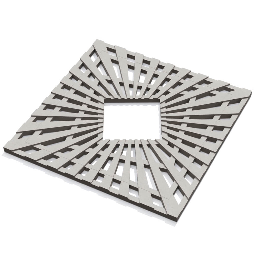 Приствольная решетка для дерева ZKING ATMOSPHERE 1.2х1.2м Бежевая в Пятигорске фото