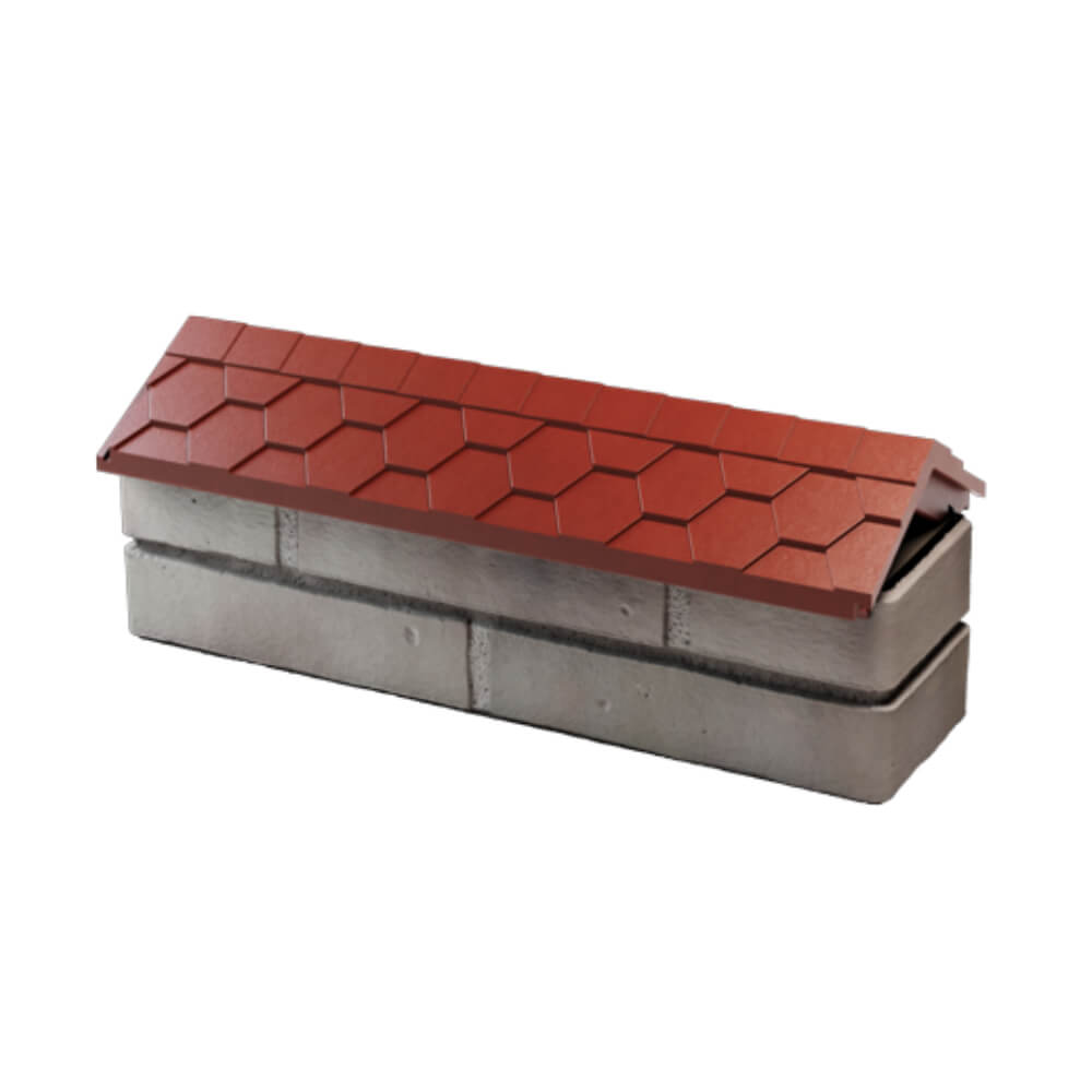 Парапет Zking Эверест Красный с посадкой на 0.5 кирпича (130мм) в Пятигорске фото