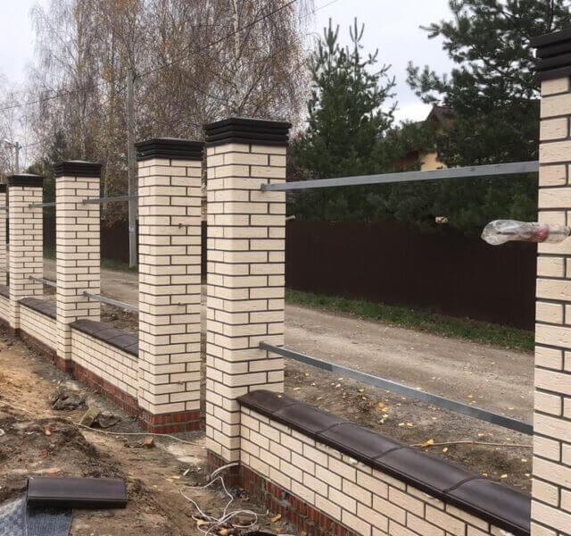 Колпак Zking Бона ХайТек Коричневый на столб 1.5х1.5 кирпича (385х385мм) в Пятигорске фото