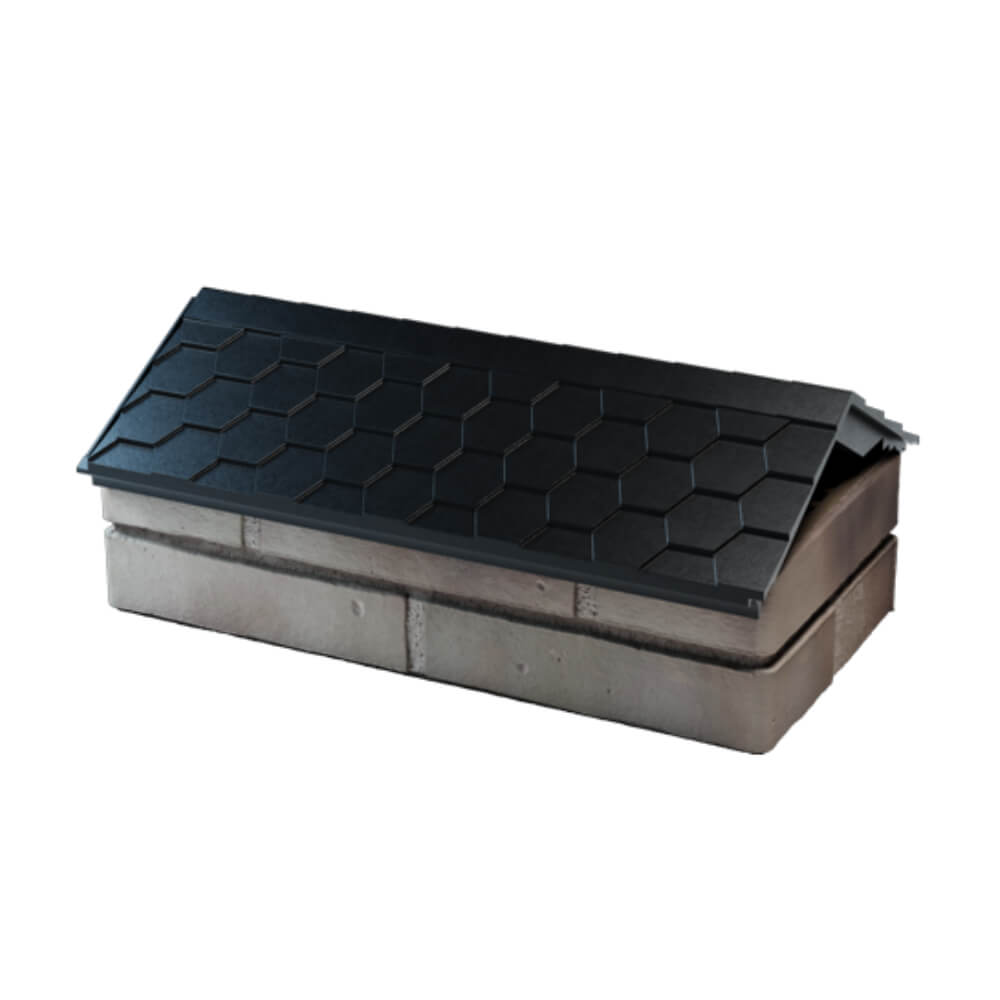 Парапет Zking Эверест Черный с посадкой на 1 кирпич (200/225/255мм) в Пятигорске фото