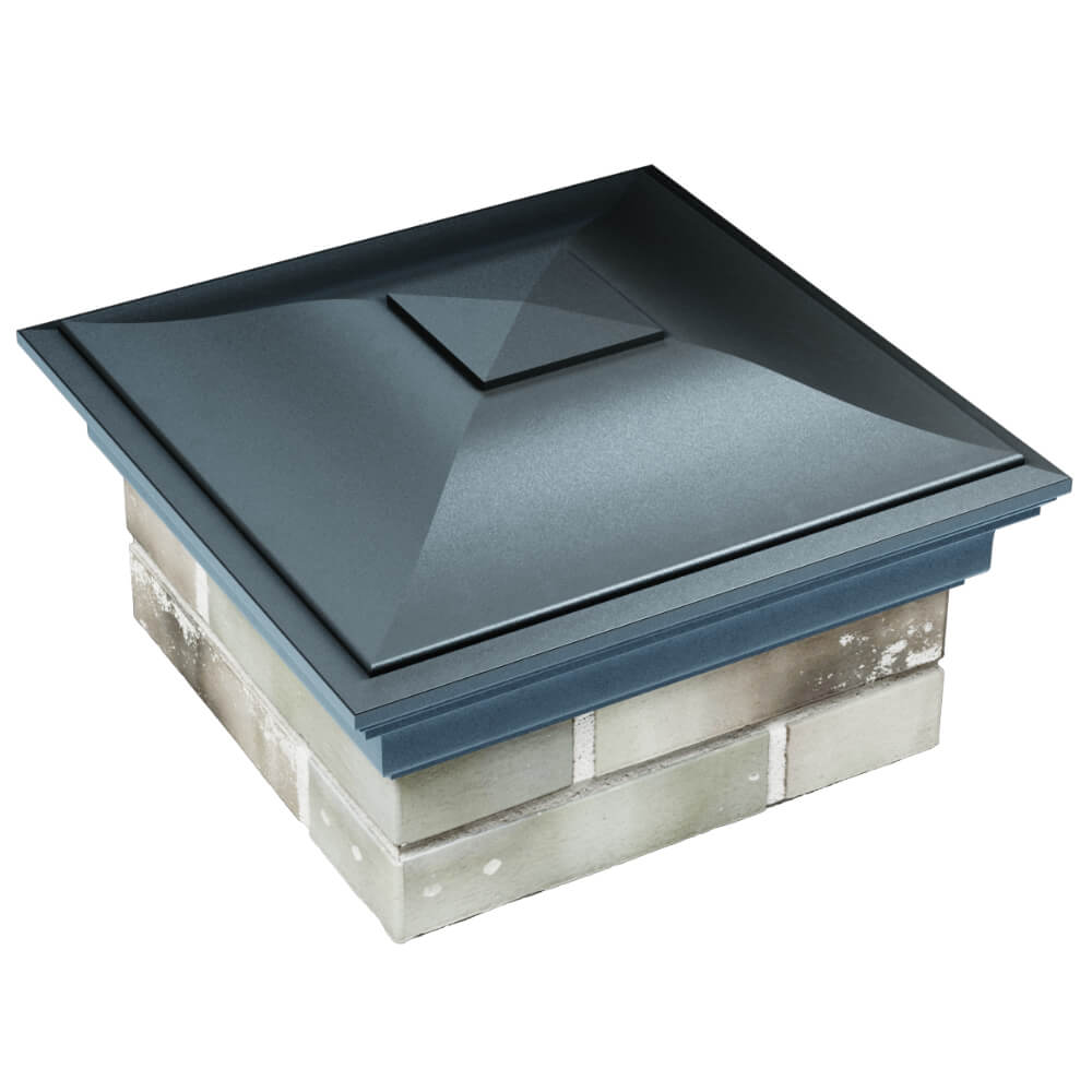 Колпак Zking Монблан Серый на столб 1.5х1.5 кирпича (385х385мм) в Пятигорске фото