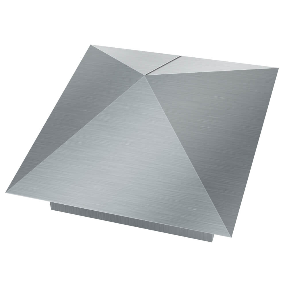 Колпак металлический 380х380мм оцинкованный заборный Пятигорск фото