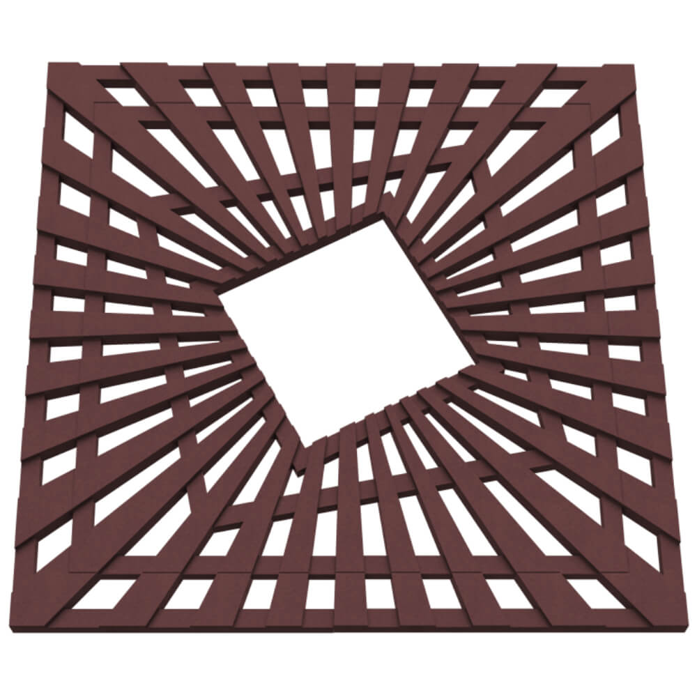 Приствольная решетка для дерева ZKING ATMOSPHERE 1.2х1.2м Коричневая в Пятигорске фото