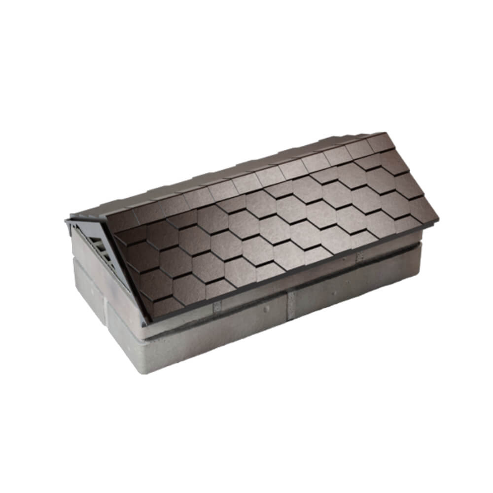 Парапет Zking Эверест Коричневый с посадкой на 1 кирпич (200/225/255мм) в Пятигорске фото