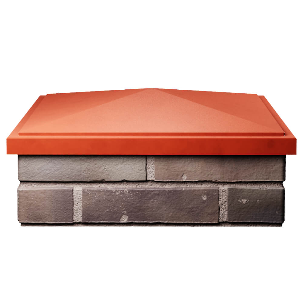 Колпак Zking БонаМоно Красный на столб 2х2 кирпича (515х515, 530х530мм) Пятигорск фото