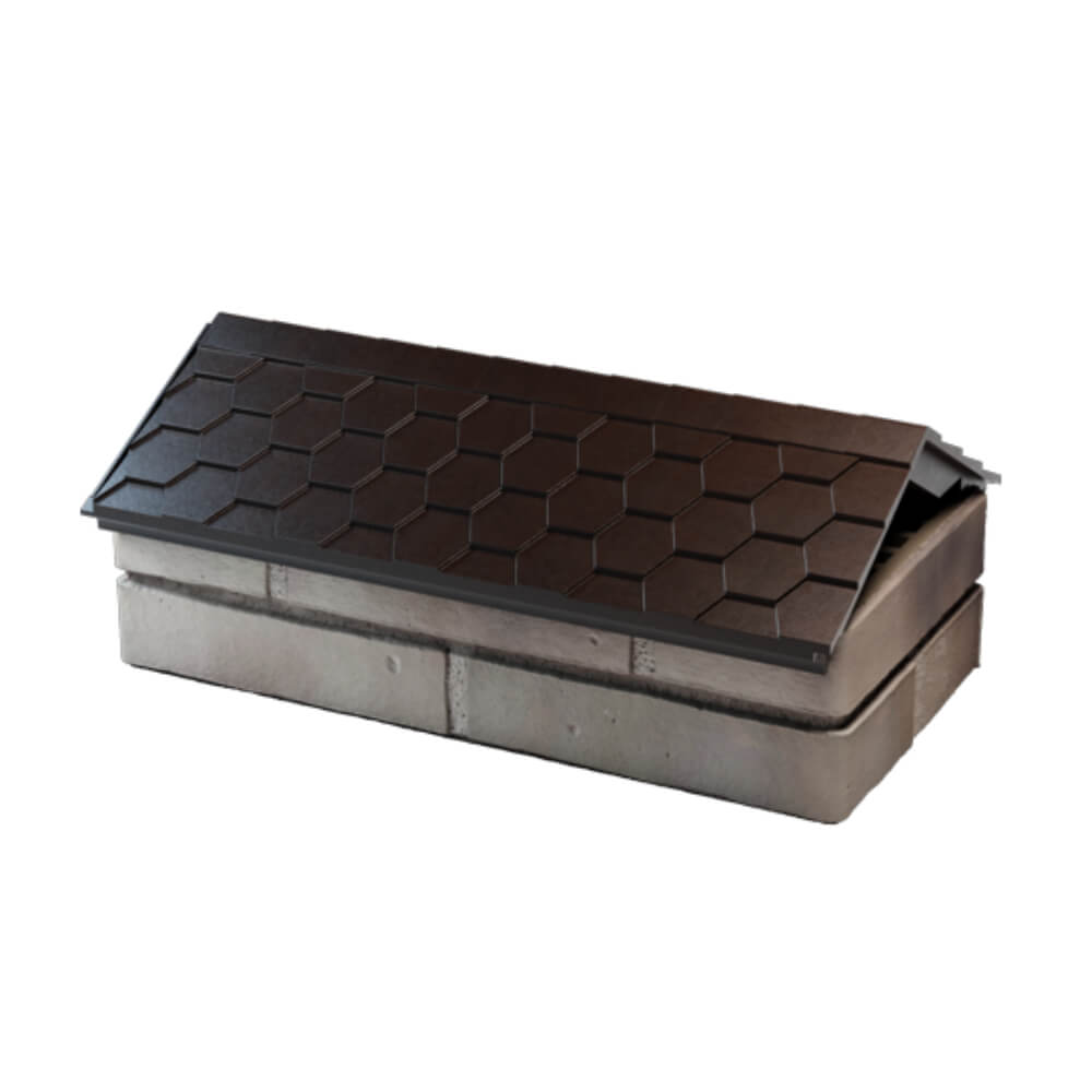 Парапет Zking Эверест Коричневый с посадкой на 1 кирпич (200/225/255мм) в Пятигорске фото