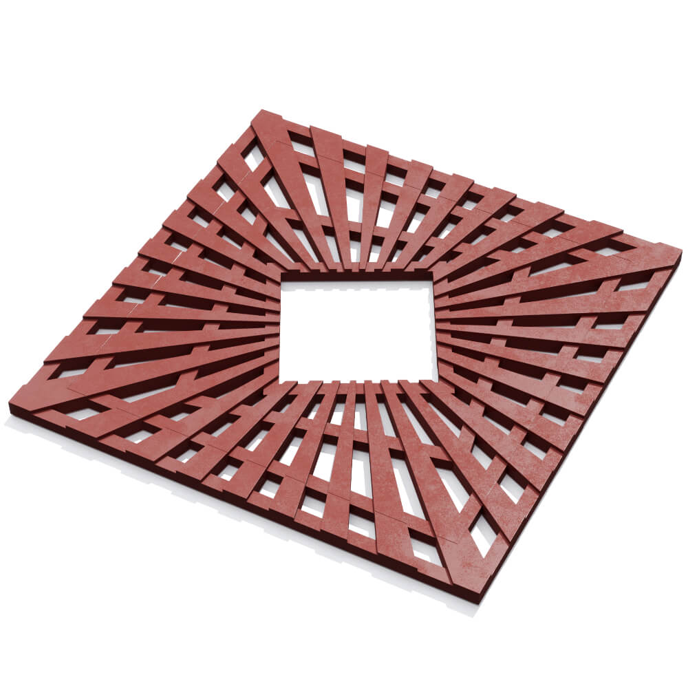 Приствольная решетка для дерева ZKING ATMOSPHERE 1.2х1.2м Красная в Пятигорске фото