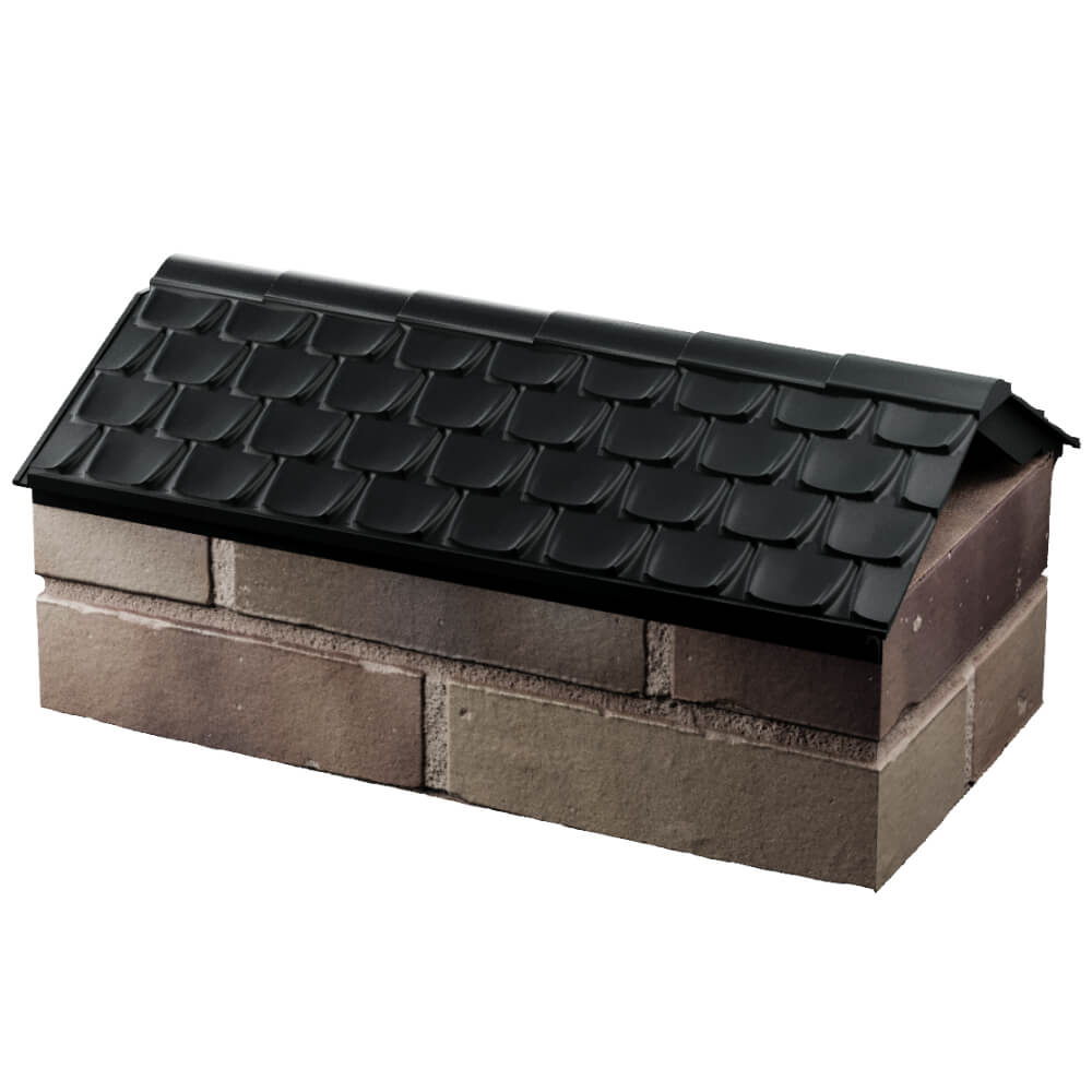 Парапет Zking Эльбрус Черный с посадкой на 1 кирпич (255мм) в Пятигорске фото