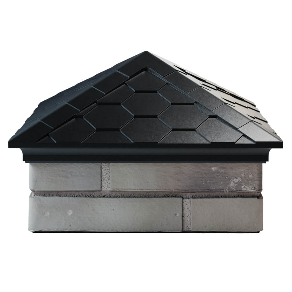 Колпак Zking Эверест Черный на столб 1.5х1.5 кирпича (390х390мм) Пятигорск фото