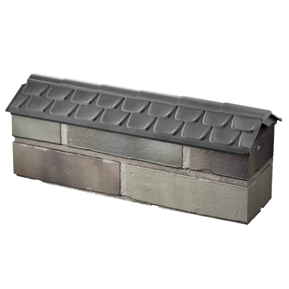 Парапет Zking Эльбрус Серый с посадкой на 0.5 кирпича (130мм) в Пятигорске фото