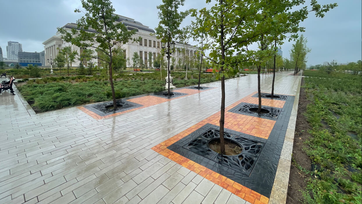 Приствольная решетка для дерева ZKING CRUST 1.2х1.2м Черная в Пятигорске фото