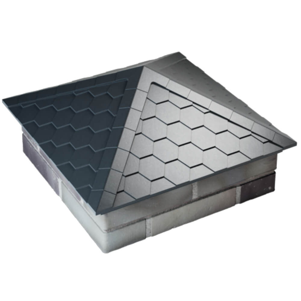 Колпак Zking Эверест Серый на столб 2х2 кирпича (535х535мм) Пятигорск фото