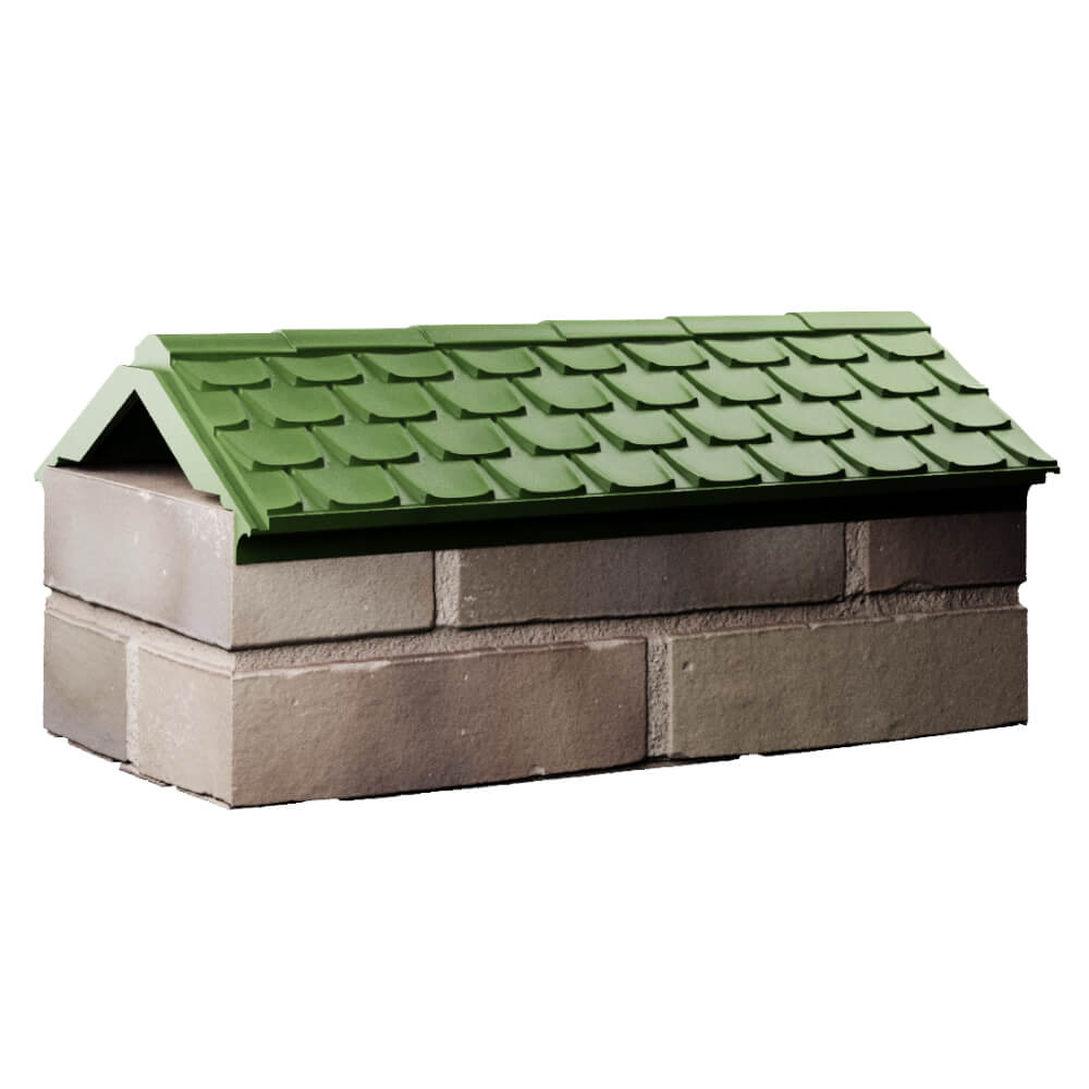 Парапет Zking Эльбрус Зеленый с посадкой на 1 кирпич (255мм) Пятигорск фото