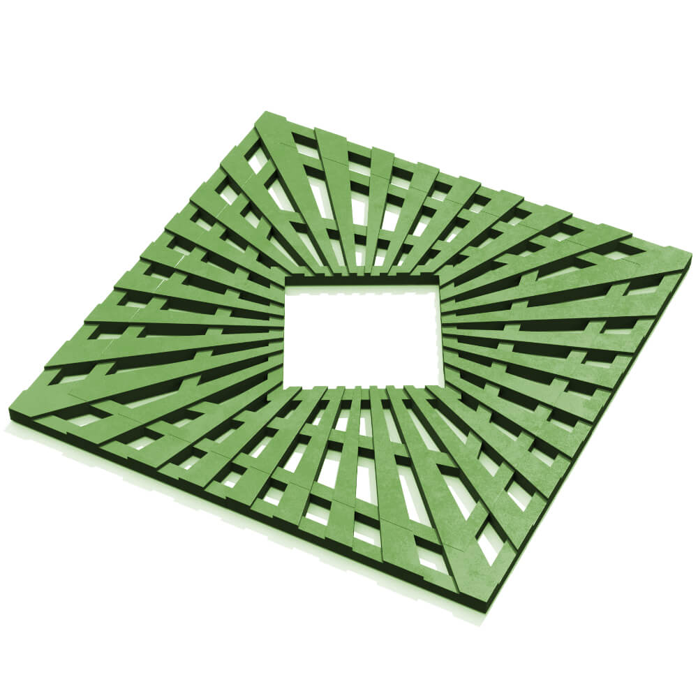 Приствольная решетка для дерева ZKING ATMOSPHERE 1.2х1.2м Зеленая в Пятигорске фото