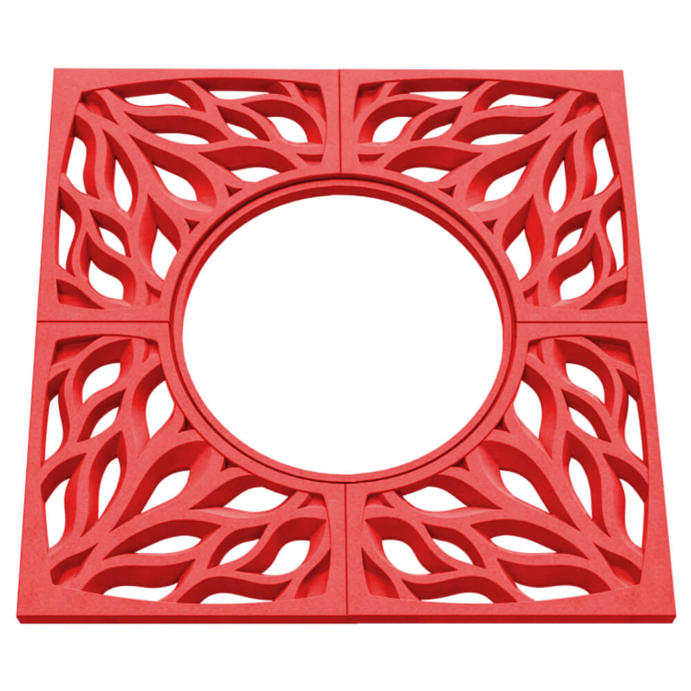 Приствольная решетка для дерева ZKING CRUST 1.2х1.2м Красная в Пятигорске фото