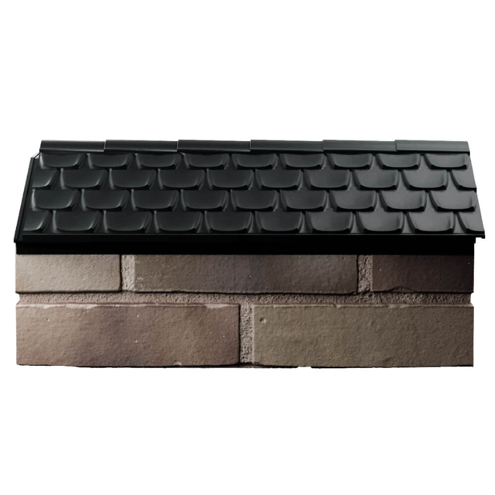 Парапет Zking Эльбрус Черный с посадкой на 1 кирпич (255мм) в Пятигорске фото