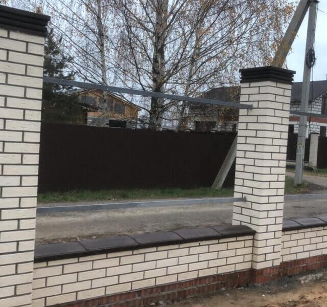 Колпак Zking Бона ХайТек Коричневый на столб 1.5х1.5 кирпича (385х385мм) в Пятигорске фото