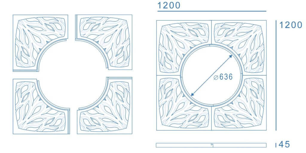 Приствольная решетка для дерева ZKING CRUST 1.2х1.2м Черная в Пятигорске фото