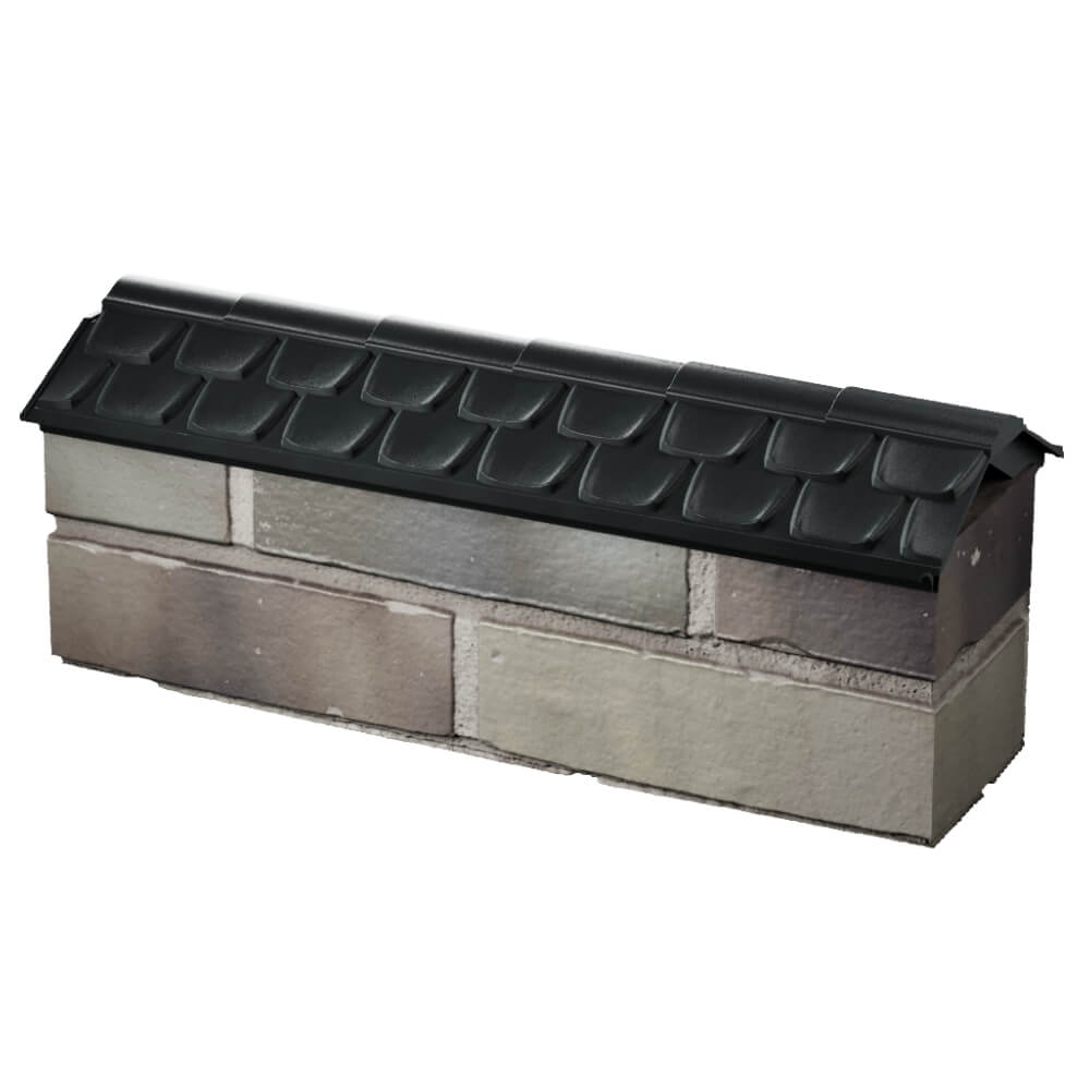 Парапет Zking Эльбрус Черный с посадкой на 0.5 кирпича (130мм) в Пятигорске фото