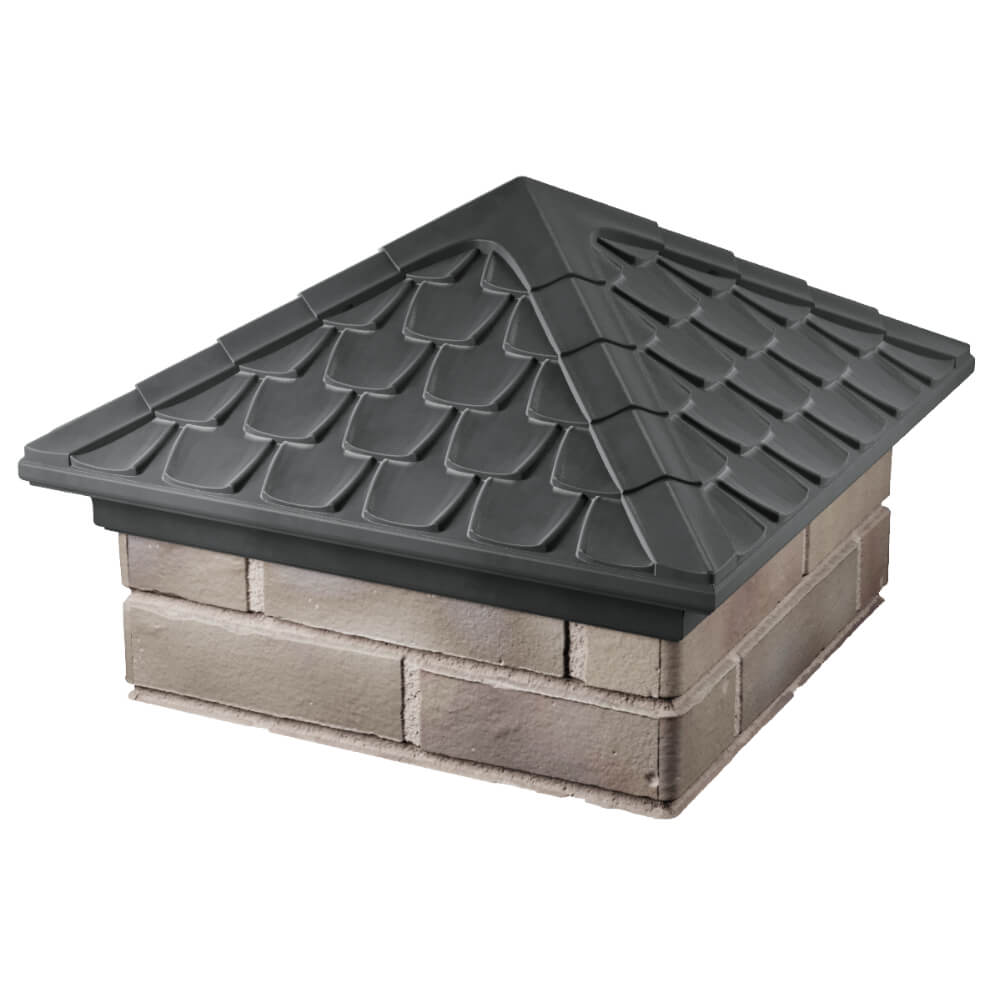 Колпак Zking Эльбрус Серый на столб 1.5х1.5 кирпича (385х385мм) в Пятигорске фото