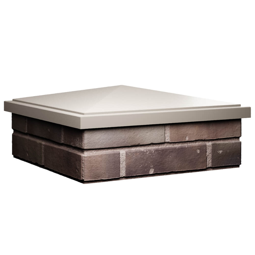 Колпак Zking БонаМоно Бежевый на столб 2х2 кирпича (515х515, 530х530мм) в Пятигорске фото