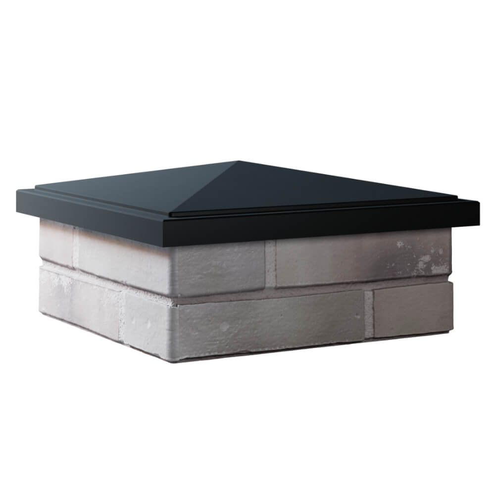 Колпак Zking БонаМоно Черный на столб 1.5х1.5 кирпича (385х385, 400х400мм) в Пятигорске фото