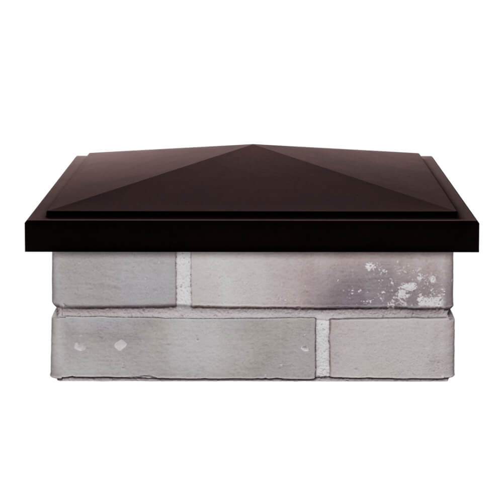 Колпак Zking БонаМоно Коричневый на столб 1.5х1.5 кирпича (385х385, 400х400мм) Пятигорск фото