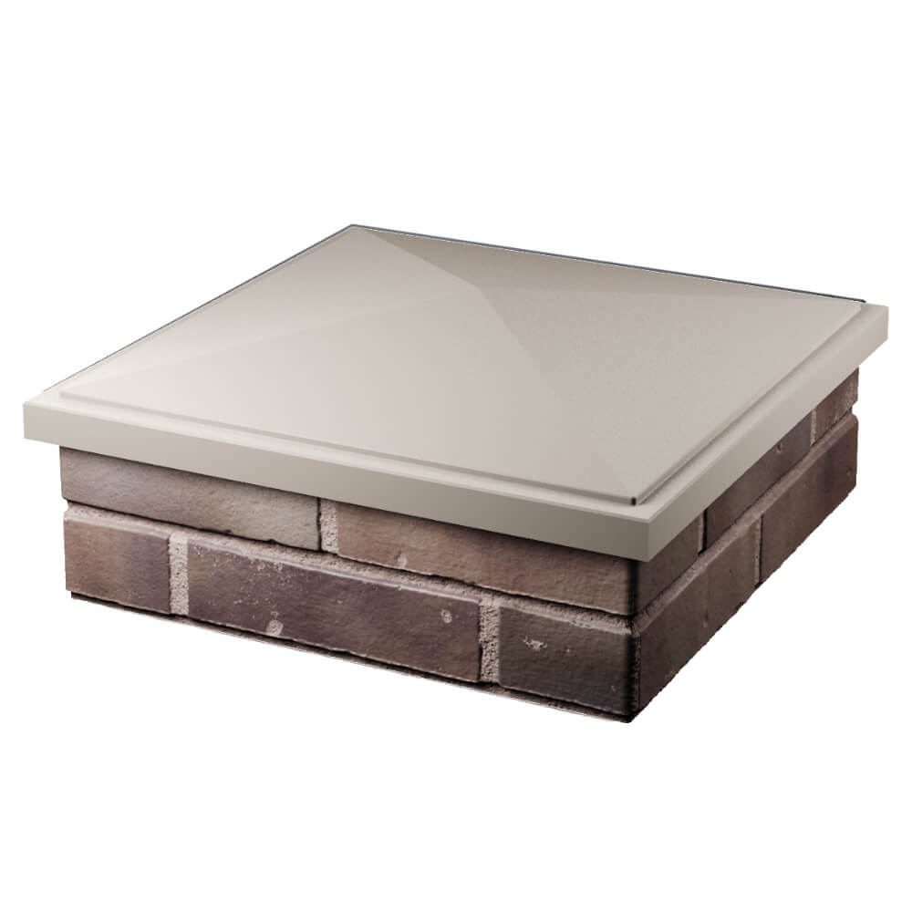 Колпак Zking БонаМоно Бежевый на столб 2х2 кирпича (515х515, 530х530мм) в Пятигорске фото