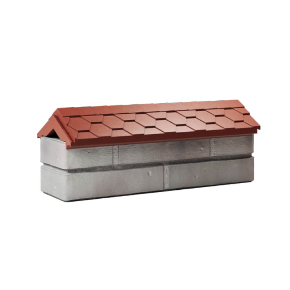 Парапет Zking Эверест Красный с посадкой на 0.5 кирпича (130мм) Пятигорск фото