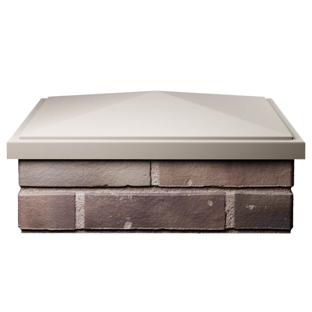 Колпак Zking БонаМоно Бежевый на столб 2х2 кирпича (515х515, 530х530мм) Пятигорск фото