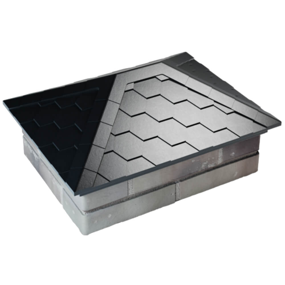 Колпак Zking Эверест Черный на столб 2х1.5 кирпича (520х390мм) Пятигорск фото