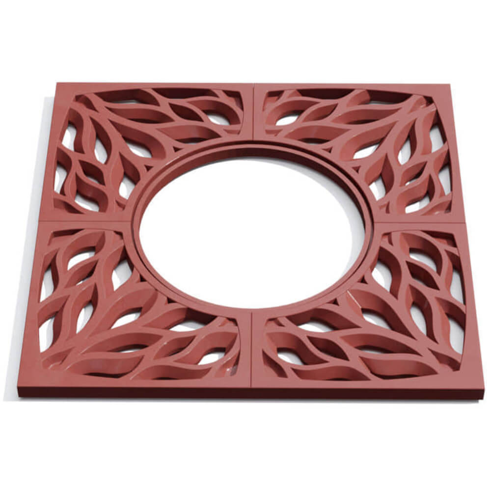 Приствольная решетка для дерева ZKING CRUST 1.2х1.2м Красная Пятигорск фото