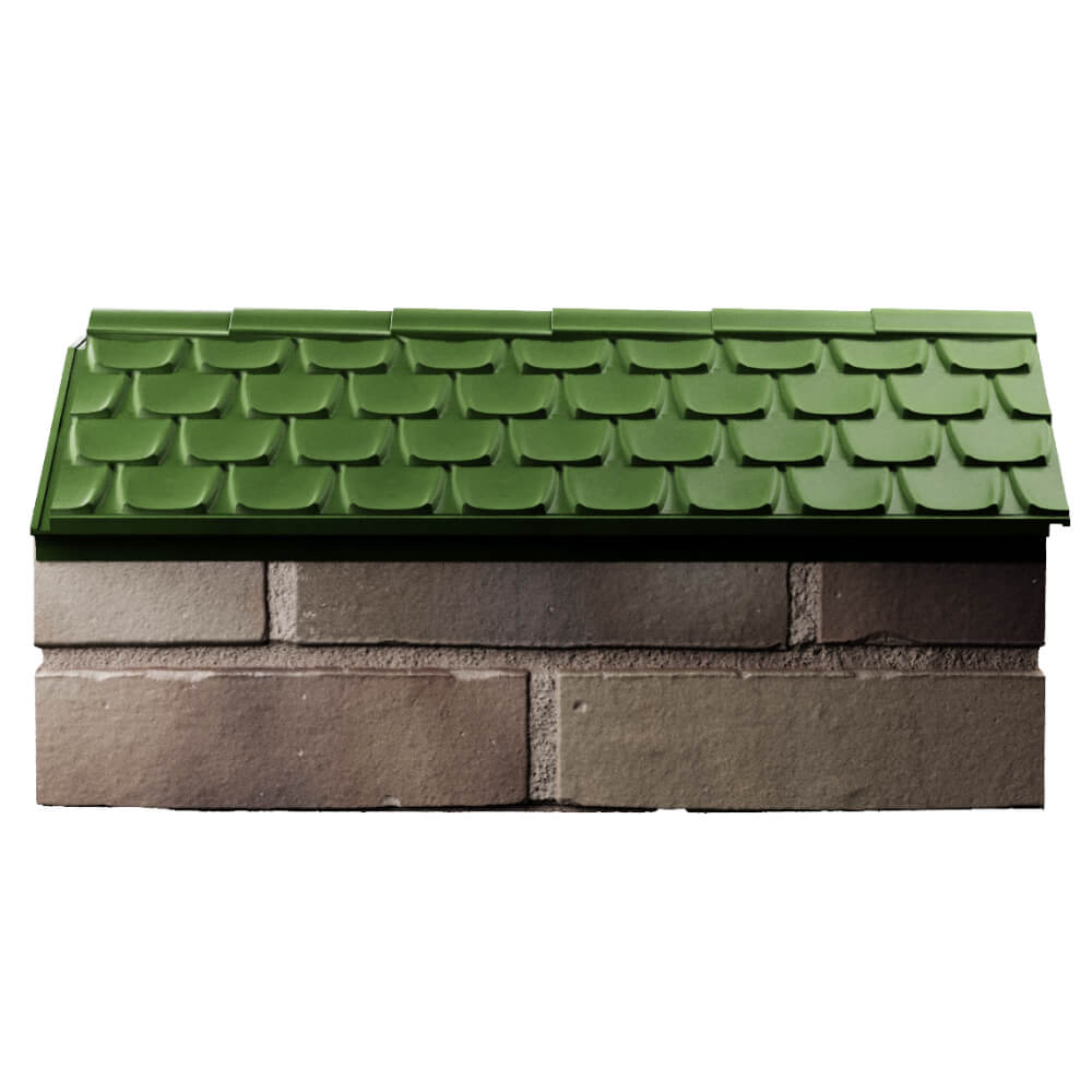 Парапет Zking Эльбрус Зеленый с посадкой на 1 кирпич (255мм) в Пятигорске фото