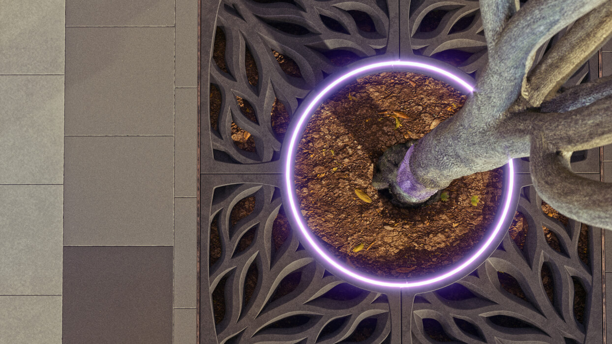 Приствольная решетка для дерева ZKING CRUST 1.2х1.2м Черная в Пятигорске фото