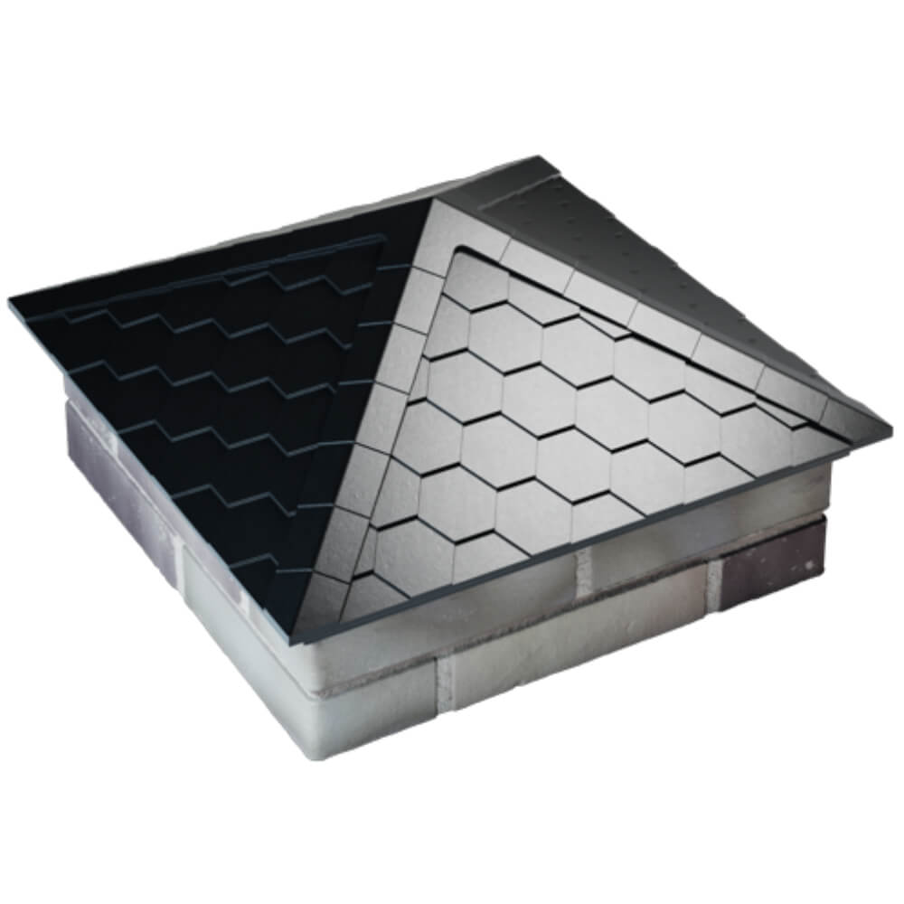 Колпак Zking Эверест Черный на столб 2х2 кирпича (535х535мм) Пятигорск фото