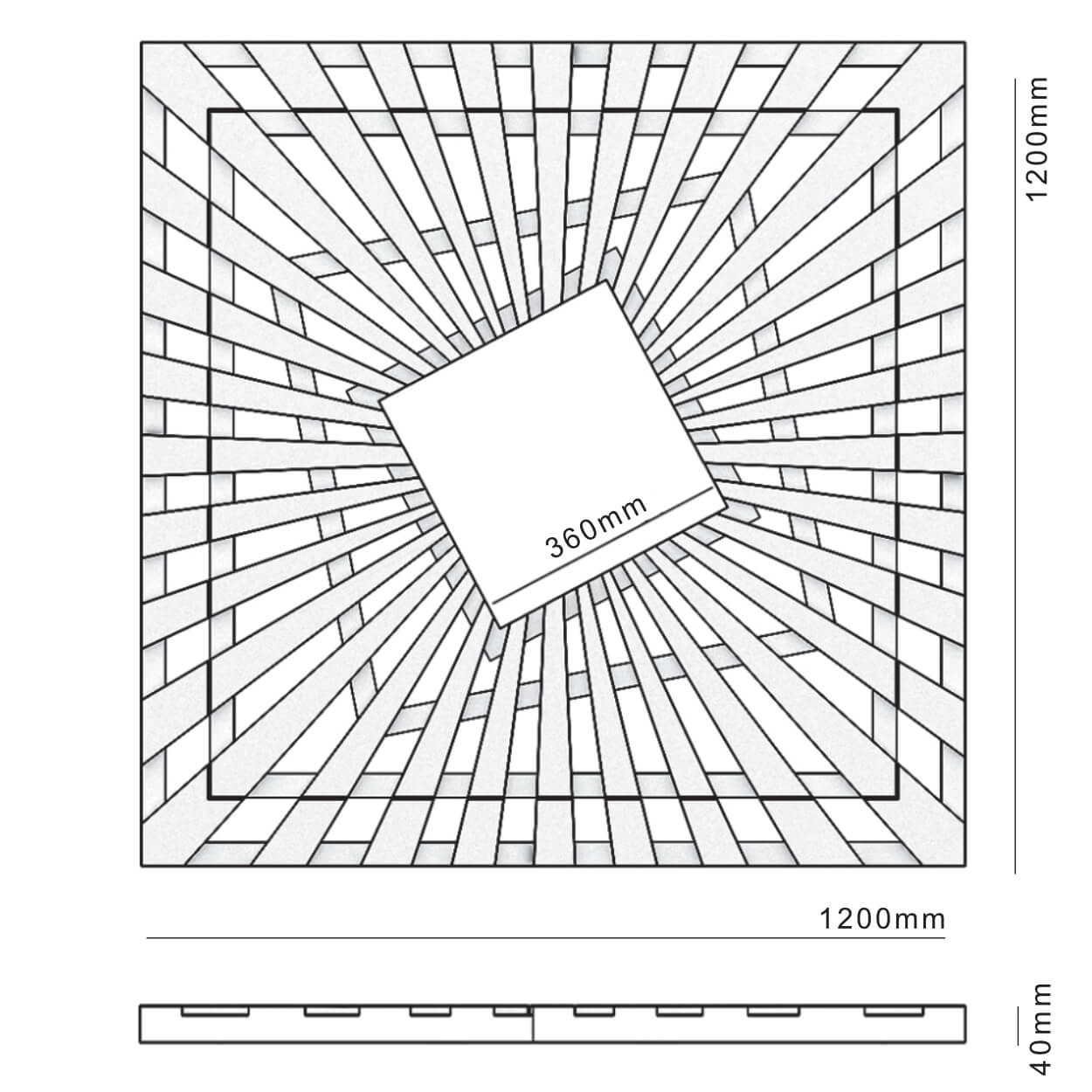 Приствольная решетка для дерева ZKING ATMOSPHERE 1.2х1.2м Черная в Пятигорске фото
