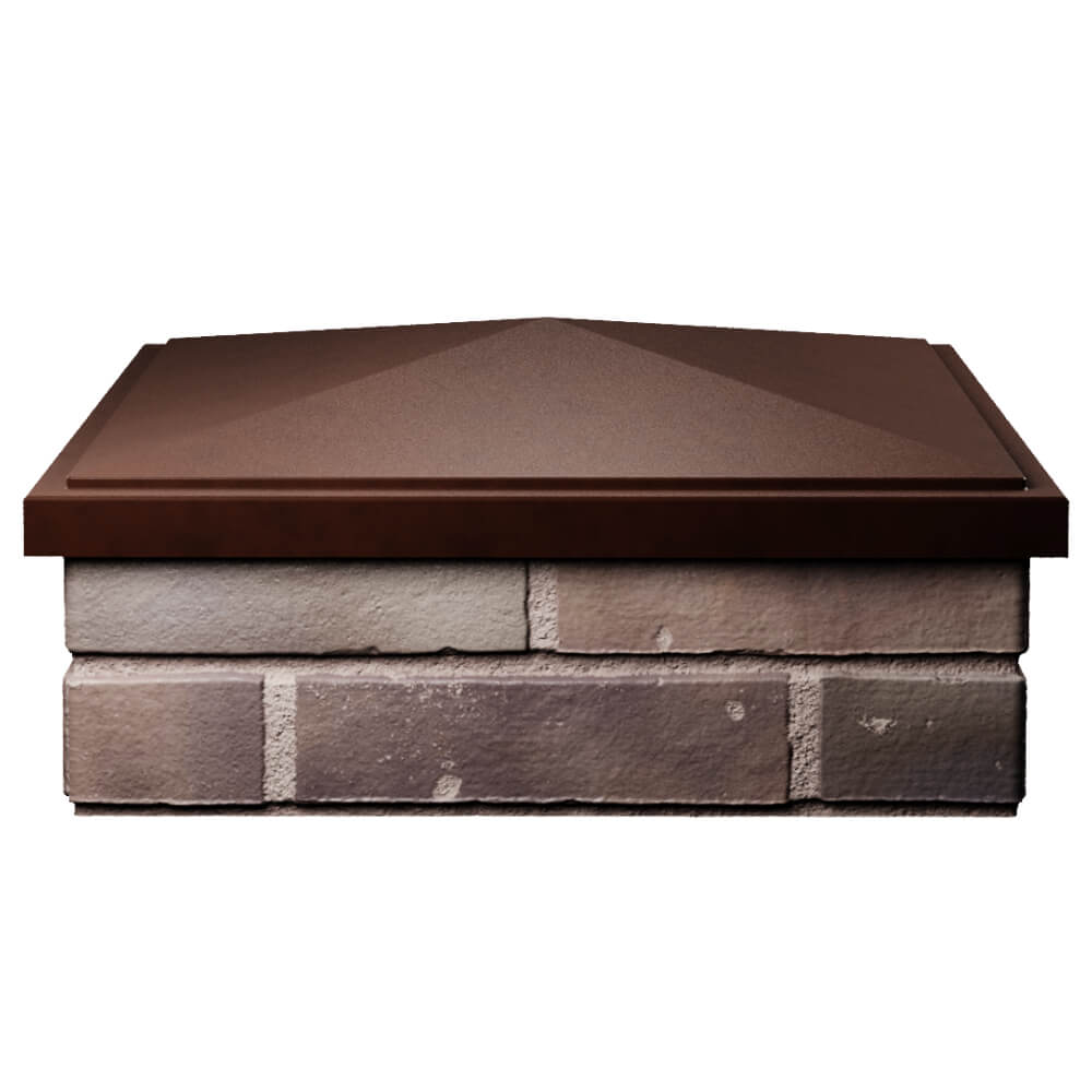 Колпак Zking БонаМоно Коричневый на столб 2х2 кирпича (515х515, 530х530мм) Пятигорск фото