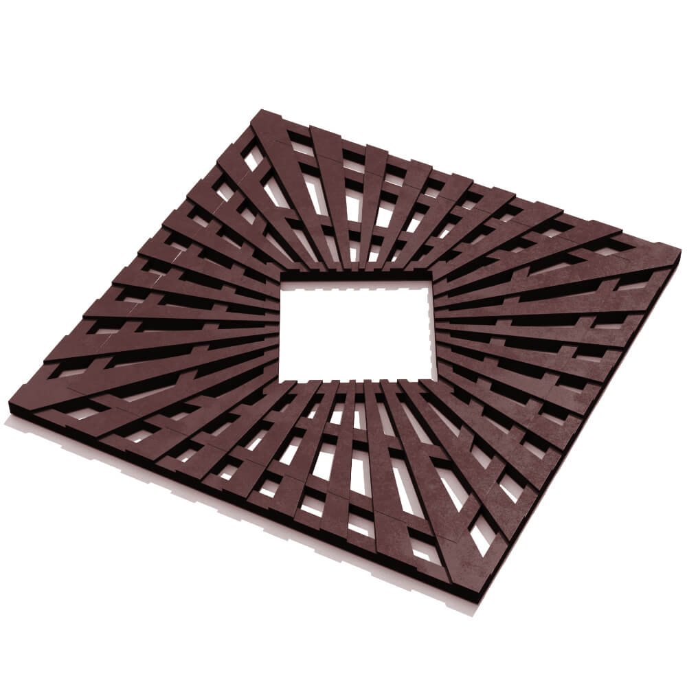 Приствольная решетка для дерева ZKING ATMOSPHERE 1.2х1.2м Коричневая в Пятигорске фото