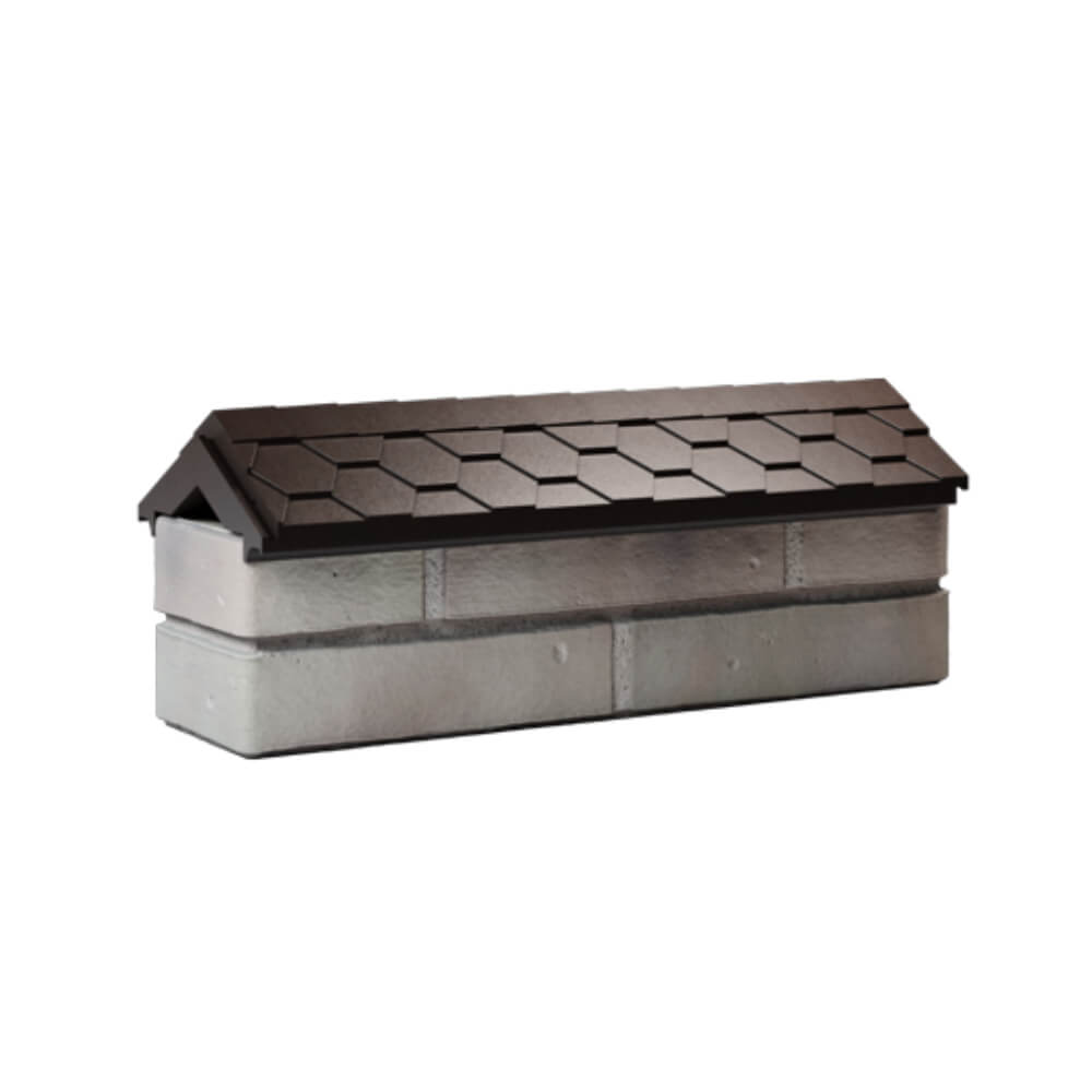 Парапет Zking Эверест Коричневый с посадкой на 0.5 кирпича (130мм) Пятигорск фото