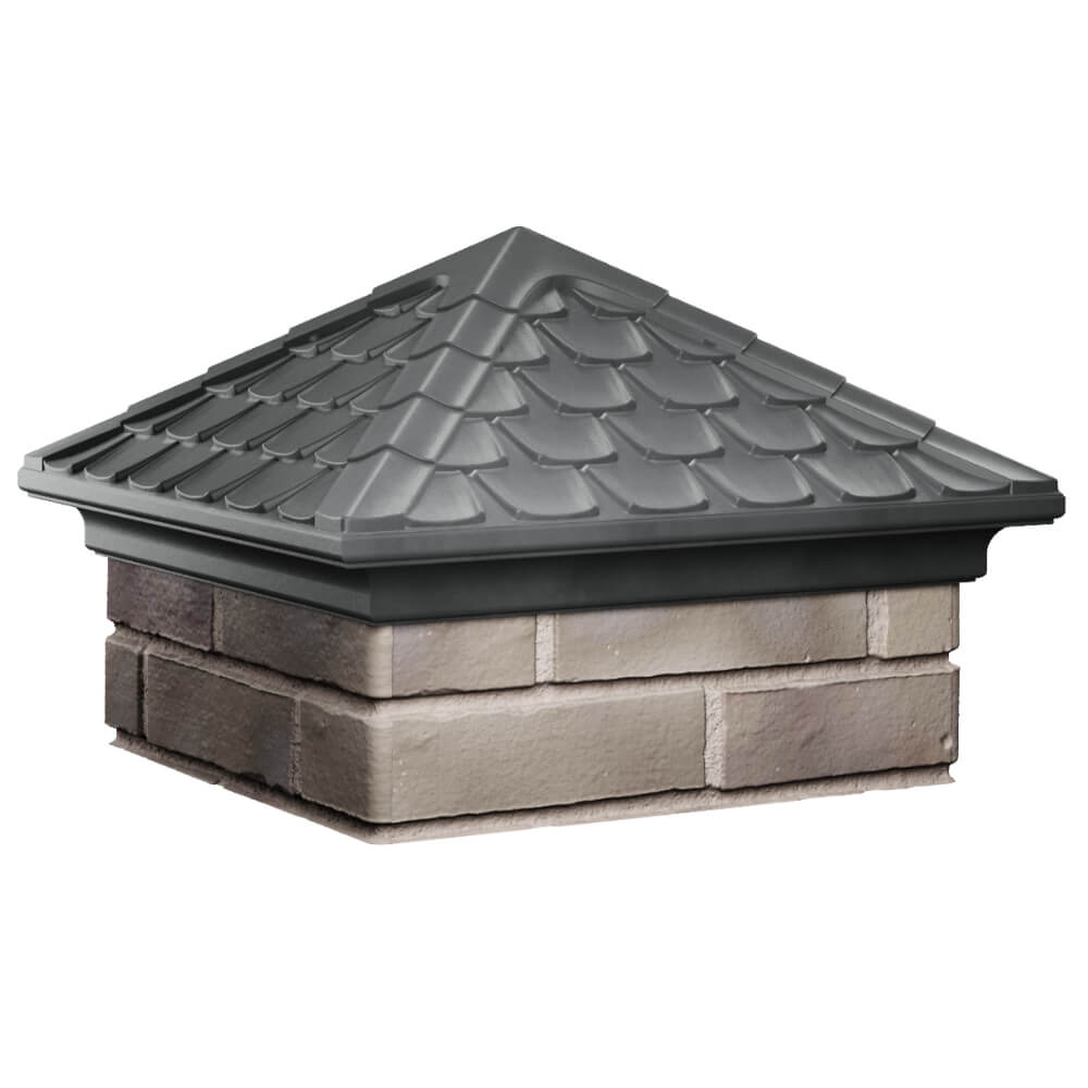 Колпак Zking Эльбрус Серый на столб 1.5х1.5 кирпича (385х385мм) в Пятигорске фото