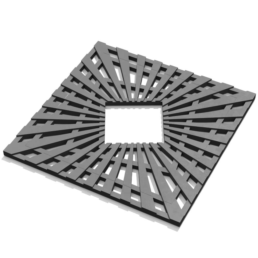 Приствольная решетка для дерева ZKING ATMOSPHERE 1.2х1.2м Серая в Пятигорске фото