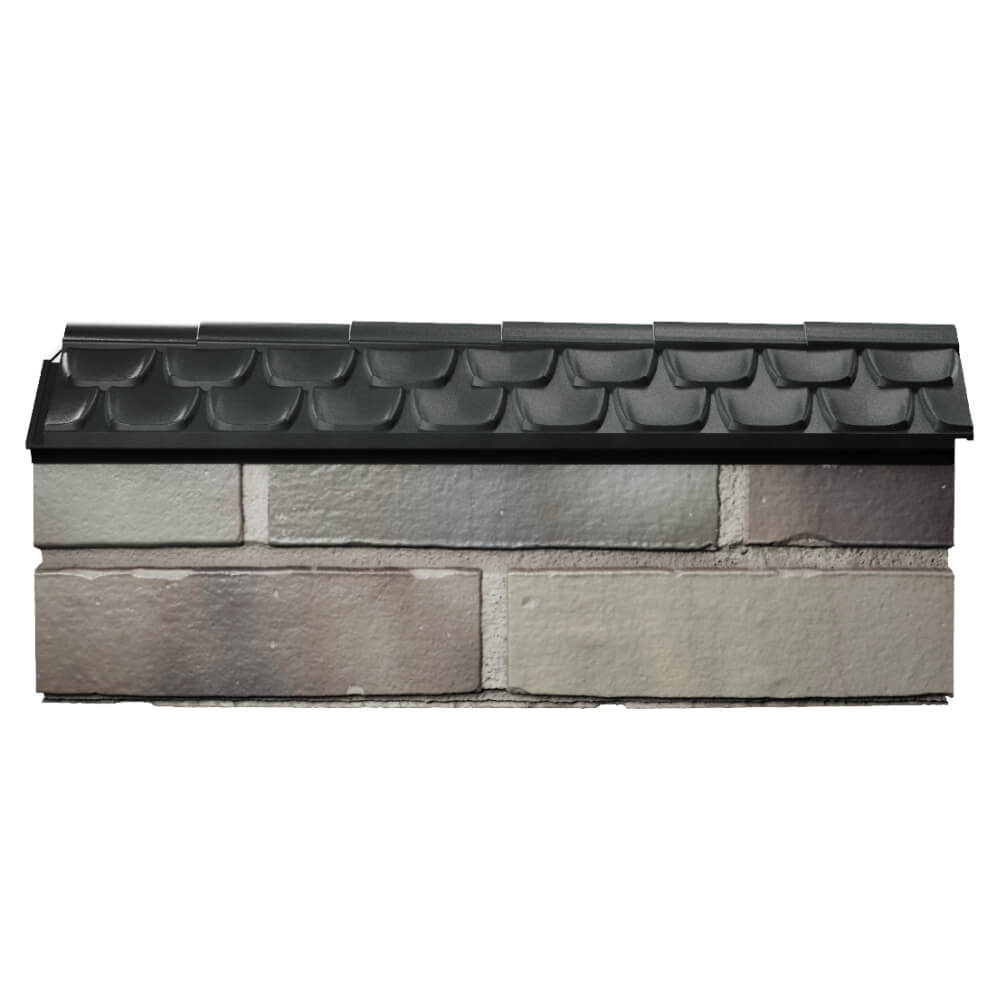 Парапет Zking Эльбрус Черный с посадкой на 0.5 кирпича (130мм) в Пятигорске фото
